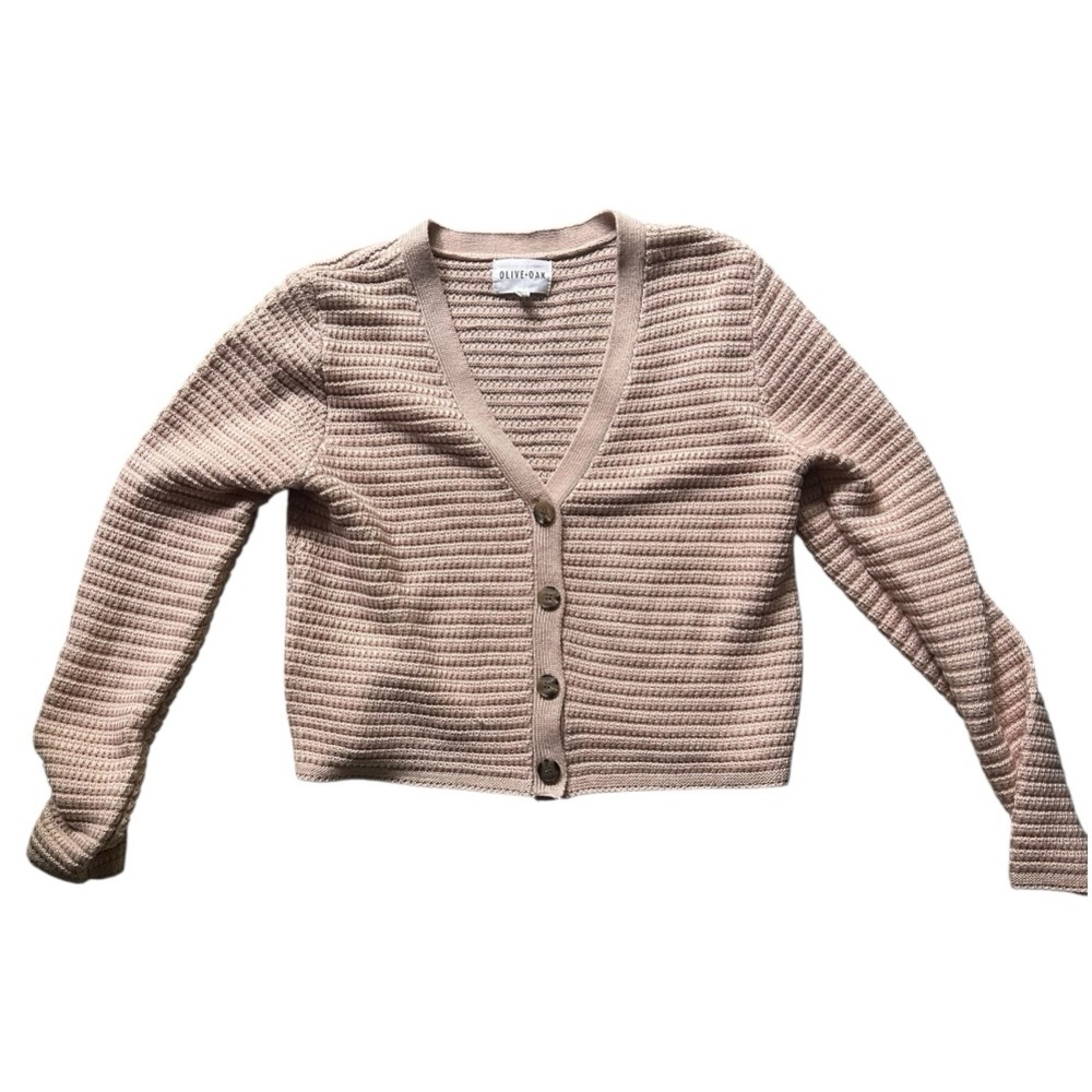 Olive & Oak Blush Pink‎ Cardigan Sweater M